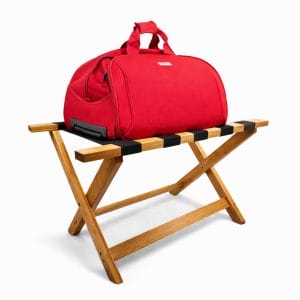 Sgabello Porta Valigia Pieghevole 65x36x36 cm