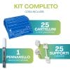 Kit cartellini pescheria con 25 etichette in PVC, 25 supporti e pennarello cancellabile