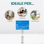 versatilita-kit-pescheria Cartellino prezzo con supporto ideale per pescherie, panifici e reparti gastronomia