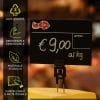 Cartellino macelleria PVC resistente, atossico, cancellabile e riutilizzabile
