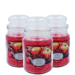 Set 3 candele profumate in giara da 510 gr Mela speziata