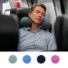 Cuscino cervicale per viaggi, supporto collo in treno durante il riposo