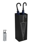 Porta ombrelli da ingresso nero sagomato stile moderno