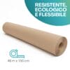 Rotolo cartone ondulato 46 m x 100 cm resistente, flessibile e riciclabile