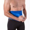 Fascia lombare Paluplus in neoprene blu con chiusura a velcro per supporto e sudorazione