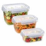 Contenitori ermetici per conservazione alimenti Contenitori per alimenti con chiusura ermetica ideali per conservare insalata pasta e frutta fresca