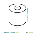 rotoli-ad-estrazione-centrale-misure Rotolo asciugatutto BulkySoft blu 60 metri 22x13 cm con 200 strappi
