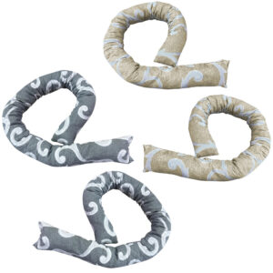 Set 4 Paraspifferi per porte e finestre in tessuto da 120 cm