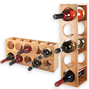 Cantinetta vino legno componibile (5 scomparti)