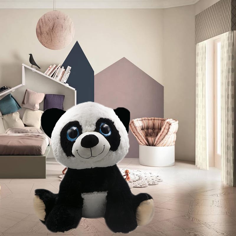 PELUCHE-PANDA-60CM Peluche panda soffice 60 cm per arredo cameretta e regalo