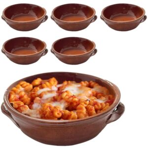 Set 6 Tegamini in coccio 15×5 cm