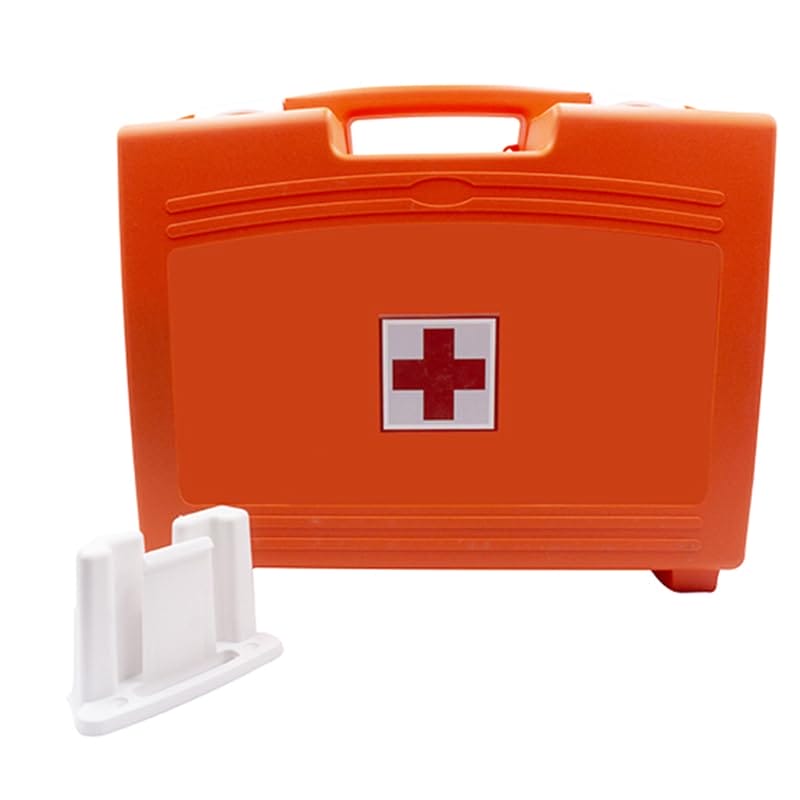 Valigetta medica rossa di primo soccorso Allegato 1 con supporto a muro