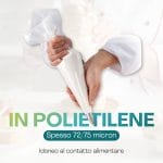 Sac a poche in polietilene 72 75 micron resistente uso alimentare
