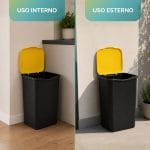 Pattumiera Differenziata per Casa e Giardino Pattumiera con coperchio per raccolta differenziata adatta a uso interno ed esterno