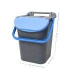 Pattumiera 30 Litri con Maniglia Pattumiera raccolta differenziata 30 litri con coperchio e maniglia dimensioni 40x40x43 cm