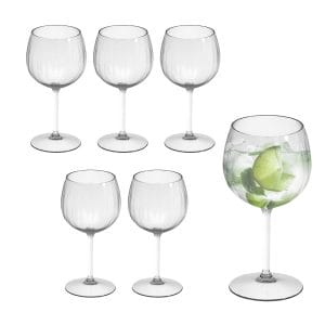 Set Bicchieri Ballon in plastica 580 cc