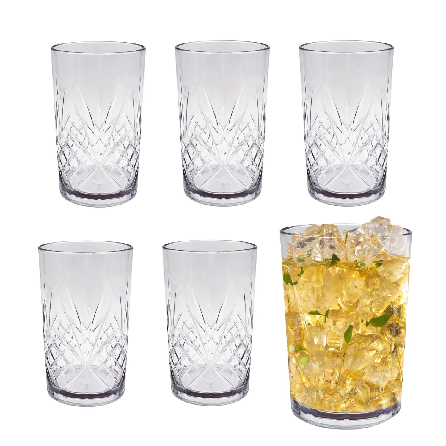 bicchieri cocktail principale 6 Set 6 bicchieri cocktail in vetro alto design elegante