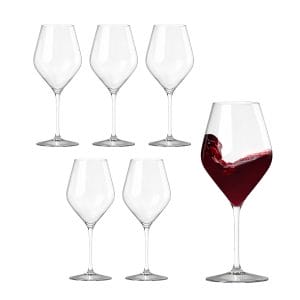 Set Calici vino plastica riutilizzabili 380 cc