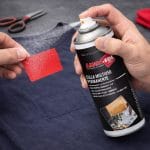 Colla spray permanente Ambro-Sol per applicare patch e tessuti su abbigliamento