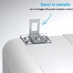 ganci metallo copricaldaia Ganci in metallo per fissaggio a parete
