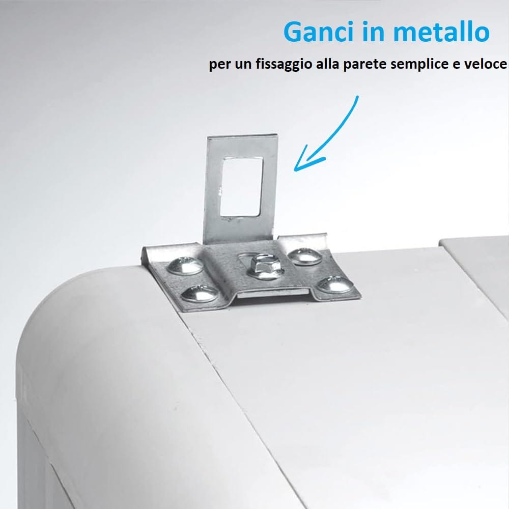 ganci metallo copricaldaia Ganci in metallo per fissaggio a parete