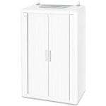 copricaldaia-bianco Mobile copricaldaia bianco in PVC coibentato 58,5x38,5x98 cm