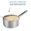 casseruola alta in alluminio antiaderente 18 cm professionale con manico in acciaio inox