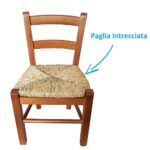 sediolina ciliegio paglia intrecciata