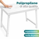 Tavolo NIK in Polipropilene Impermeabile Tavolo da esterno NIK in polipropilene impermeabile facile da pulire colore bianco