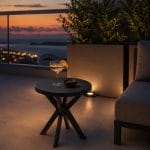 Tavolino DON per Terrazza e Outdoor Tavolino rotondo DON antracite per esterno su terrazza ideale per aperitivi e relax