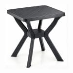 Tavolo Quadrato RENO Antracite Tavolo quadrato RENO antracite in plastica resistente per giardino terrazzo e balcone