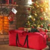 CUSTODIA-ALBERO-ROSSA Custodia per albero di Natale grande da 120 cm colore rosso