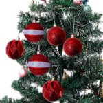 PALLINE-NATALE Set 27 palline di Natale Ø6 cm rosse assortite lucide e glitterate per albero