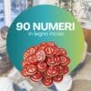 90 numeri in legno inciso con bordi rossi per la Tombola Napoletana Paluplus, ideali per uso familiare e tradizionale.