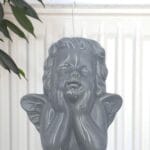 Version 1.0.0 Umidificatore per termosifone angelo in ceramica grigia con gancio a S