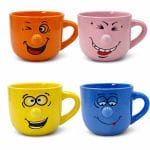 tazze-faccine-principale Set tazze colazione con faccine in porcellana colorata 450 ml per latte e cappuccino