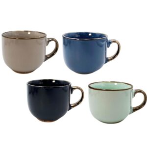 Set 4 Tazze latte da 500 ml in porcellana
