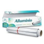 Rotolo alluminio 100 metri con scatola dispenser e seghetto integrato