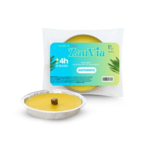 Citronella candela per esterno in alluminio