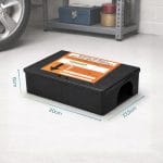 Contenitore esca per topi dimensioni compatte 20x13,5x6 cm per derattizzazione