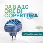 Piastrine antizanzare Fulmine con diffusore elettrico copertura fino a 10 ore contro zanzare