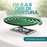 Spirali antizanzare Fulmine durata 6-8 ore con supporto per uso esterno antizanzare