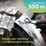 lunghezza-flor Rotolo alluminio da 100 metri ideale per meches e trattamenti colore capelli