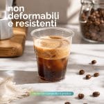 bicchieri kristal 100 ml forma Bicchiere trasparente rigido resistente e indeformabile per bevande calde e fredde