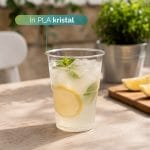 Bicchiere PLA Kristal trasparente effetto vetro per cocktail e aperitivi