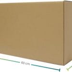 Scatola cartone 60x40x40 cm doppia onda resistente per trasloco e spedizioni