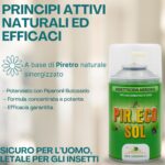 Insetticida con piretro naturale e formula potenziata, efficace contro insetti