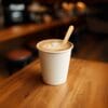 Bicchierino caffè 180ml biodegradabile in cartoncino bianco uso bar e attività