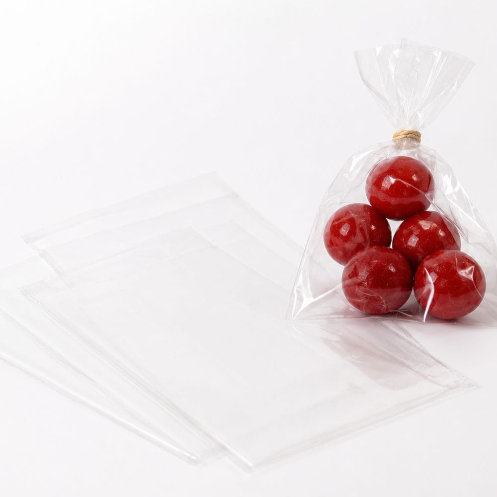 Bustine trasparenti in cellophane per confezioni regalo e confetti, ideali per dolci, caramelle e bomboniere