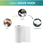 Rotolo termico 57x20 mm compatibile con POS, registratori di cassa e calcolatrici